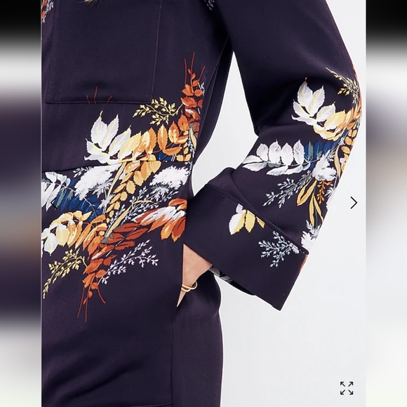 Madewell Satin Pajama Jumpsuit in Blooming Oasis - Picture 5 of 8